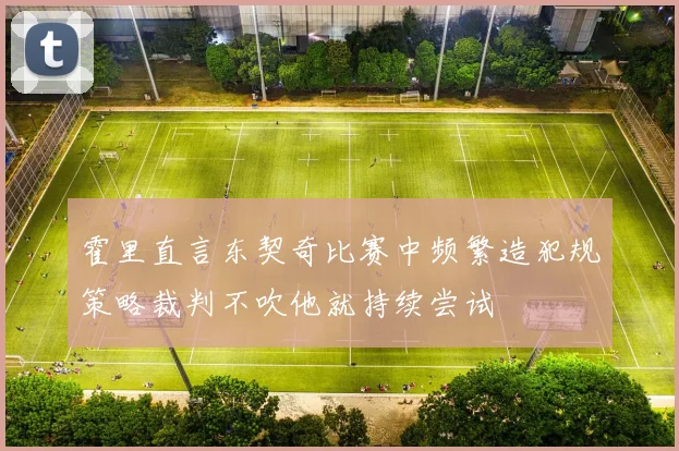 霍里直言东契奇比赛中频繁造犯规策略裁判不吹他就持续尝试