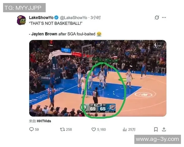 杰伦布朗回应争议判罚强调不应因对手故意接触而判进攻犯规